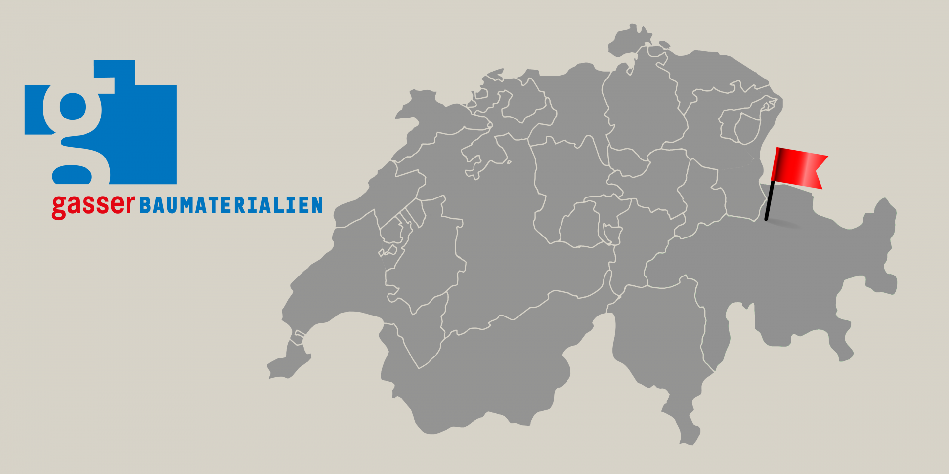 Carte avec logo Josias Gasser Building Materials AG